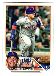 2023 Topps Francisco Alvarez Rookie Baseball Card Mets