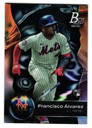 2023 Bowman Platinum Francisco Alvarez Rookie Baseball Card Mets