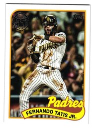 2024 Topps Fernando Tatis Jr. '89 Insert Baseball Card Padres
