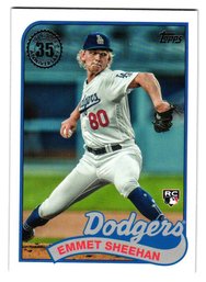 2024 Topps Emmet Sheehan Rookie '89 Insert Baseball Card Dodgers
