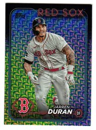 2024 Topps Jarren Duran Holiday Foil Parallel Baseball Card Red Sox