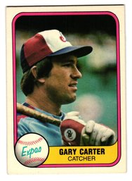 1981 Fleer Gary Carter Baseball Card Expos