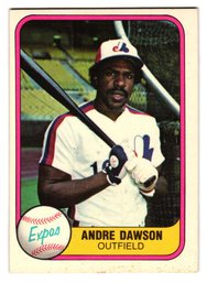 1981 Fleer Andre Dawson Baseball Card Expos