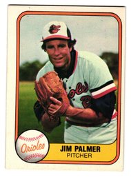 1981 Fleer Jim Palmer Baseball Card Orioles