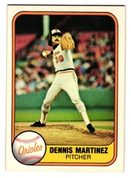 1981 Fleer Dennis Martinez Baseball Card Orioles
