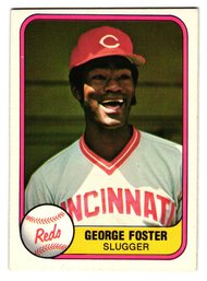 1981 Fleer George Foster Baseball Card Reds