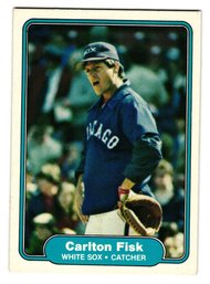 1982 Fleer Carlton Fisk Baseball Card White Sox