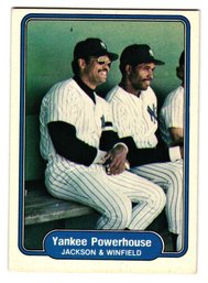 1982 Fleer Reggie Jackson / Dave Winfield Yankee Powerhouse Baseball Card