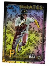 2024 Topps Ji Hwan Bae Rabbits Holiday Foil Parallel Baseball Card Pirates