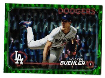 2024 Topps Walker Buehler #'d /499 Green Foil Parallel Baseball Card Dodgers