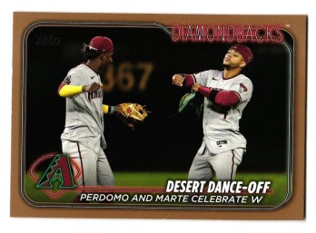 2024 Topps #'d /2024 Desert Dance Off Gold Parallel Baseball Card Diamondbacks