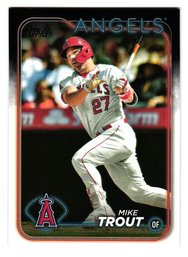 2024 Topps Mike Trout Baseball Card Angels