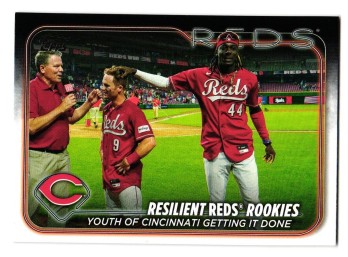 2024 Topps Elly De La Cruz / Matt McLain Resilient Reds Rookies Baseball Card Reds