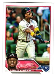 2023 Topps Ronald Acuna Jr. Baseball Card Braves