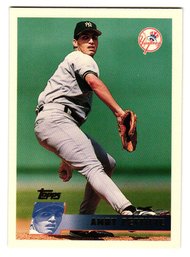 1996 Topps Andy Pettitte Baseball Card Yankees