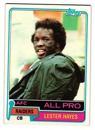 1981 Topps Lester Hayes All-Pro Football Card Raiders