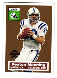2005 Topps Peyton Manning Turn Back The Clock Insert Football Card Colts