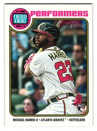 2023 Topps Heritage Michael Harris II Rookie New Age Performers Insert Baseball Card Braves