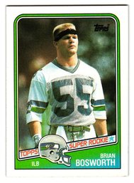 1988 Topps Brian Bosworth Rookie Football Card Seahawks