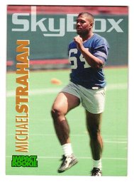 1993 Skybox Michael Strahan Rookie Football Card Giants