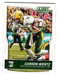 2016 Panini Score Carson Wentz Rookie Football Card Eagles