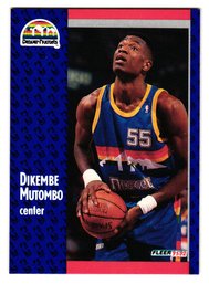 1991-92 Fleer Dikembe Mutombo Rookie Basketball Card Nuggets