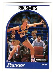 1989 NBA Hoops Rik Smits Rookie Basketball Card Pacers