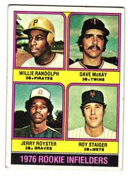 1976 Topps Willie Randolph Rookie Baseball Card Pirates / Yankees