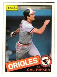1985 O-Pee-Chee Cal Ripken Jr. Baseball Card Orioles