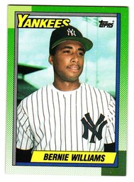 1990 Topps Bernie Williams Rookie Baseball Card Yankees