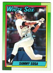 1990 Topps Sammy Sosa Rookie Baseball Card White Sox