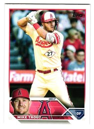 2023 Topps Mike Trout Baseball Card Angels