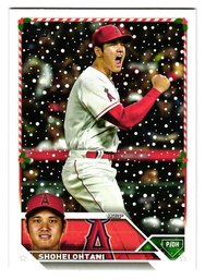 2023 Topps Holiday Shohei Ohtani Baseball Card Angels