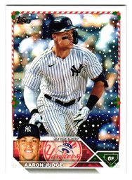 2023 Topps Holiday Aaron Judge Baseball Card Yankees