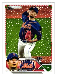2023 Topps Holiday Kodai Senga Rookie Baseball Card Mets