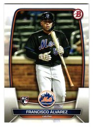 2023 Bowman Francisco Alvarez Rookie Baseball Card Mets