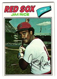 1977 Topps Jim Rice Baseball Card Red Sox