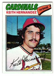 1977 Topps Keith Hernandez Baseball Card Cardinals