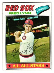 1977 Topps Fred Lynn All-Star Baseball Card Red Sox