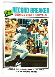 1977 Topps George Brett '76 Record Breaker Baseball Card Royals