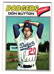 1977 Topps Don Sutton Baseball Card Dodgers