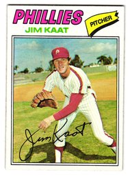 1977 Topps Jim Kaat Baseball Card Phillies