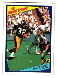1984 Topps Franco Harris '83 Record Breaker Football Card Steelers