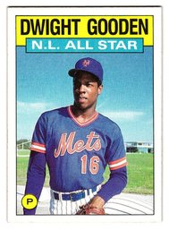 1986 Topps Dwight Gooden All-Star Baseball Card Mets
