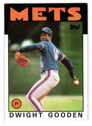 1986 Topps Dwight Gooden Baseball Card Mets
