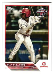 2023 Topps Pro Debut Elly De La Cruz Prospect Baseball Card Reds