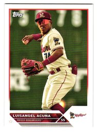 2023 Topps Pro Debut Luisangel Acuna Prospect Baseball Card Rangers / Mets