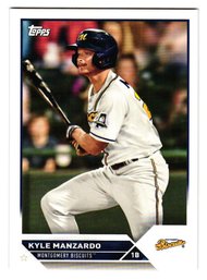 2023 Topps Pro Debut Kyle Manzardo Prospect Baseball Card Rays / Guardians