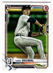2021 Bowman Tarik Skubal Rookie Baseball Card Tigers