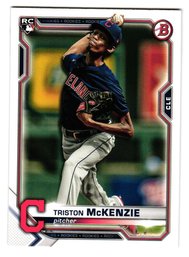 2021 Bowman Triston McKenzie Rookie Baseball Card Indians